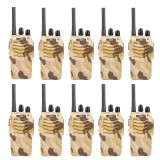 PNI PMR R40 CAMO portable radio station kit, set of 10 pieces, 0.5W, 16 PMR, 1200mAh batteries with chargers and headphones included