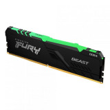 Memorie RAM FURY Beast RGB 16GB DDR4 3600MHz CL17 Dual Channel Kit, Kingston