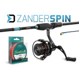 Set Zander Spin:Lanseta Zandera 2,10M;Mulineta Carbonix 3T;fir Zandera-Delphin