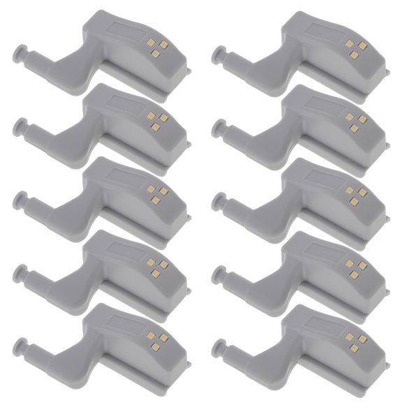 Set 10 balamale pentru mobilier cu iluminare LED, 7.5 x 4 x 2 cm