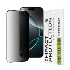 Folie pentru iPhone 16 Pro - Techsuit 111D Privacy Full&nbsp;Glue - Black