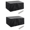 Huse mobilier gradina 2 buc. 180x140 cm set poliratan 8 ocheti