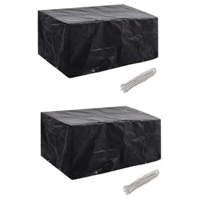 Gossi huse mobilier gradina 2 buc. 180x140 cm set poliratan 8 ocheti foto