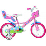 Bicicleta copii 16inch, pentru copii 6-8 ani, peppa pig 164R-PGS Dino Bikes