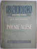 Poeme Alese - N.A. Necrasov - Carte Poezie Beletristica