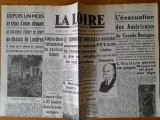 ZIARE VECHI-La Loire republicaine 1940 - al doilea Război mondial.