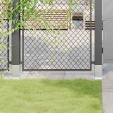 VidaXL Baze st&acirc;lp pătrate 12 buc Argintiu 81x81 mm Oțel galvanizat