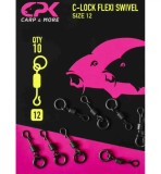 V&acirc;rtejuri CPK C-Lock Flexi Swivel, 10buc/plic, CPK Carp &amp; More
