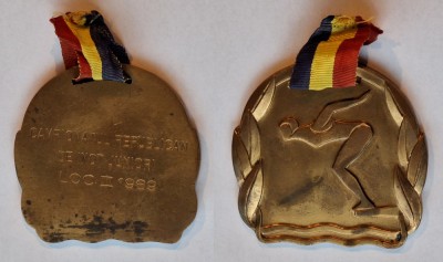 medalia Campionatul Republican de Inot JUNIORI - elevi scolari Loc 3 anul 1969 foto