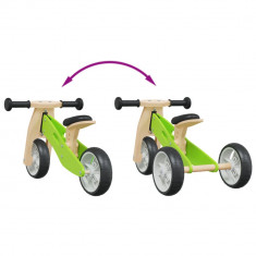 Bicicleta de echilibru pentru copii 2 în 1, verde GartenMobel Dekor