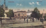 AMS % - ILUSTRATA CARANSEBES, PIATA UNIREI 1928 CIRCULATA - RADAUTI, fara timbre