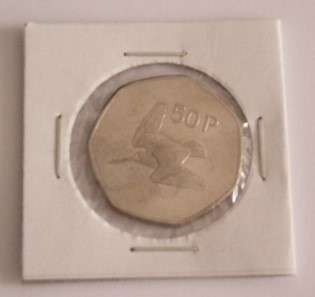 M3 C50 - Moneda foarte veche - 50 pence - Irlanda - 1998 foto