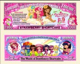 !! SUA = FANTASY NOTE (TJ6) = DESENE ANIMATE : STRAWBERRY SHORTCAKE - 2008 - UNC