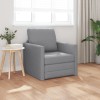 VidaXL Sofa Pat de podea 2 &icirc;n 1 Gri Deschis 74x77x81 cm