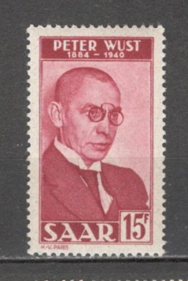 Saarland.1950 10 ani moarte P.Wust-filozof SS.508 foto