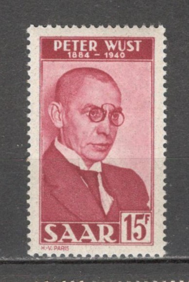 Saarland.1950 10 ani moarte P.Wust-filozof SS.508