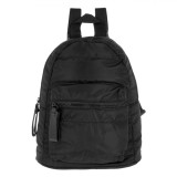 Rucsac Damă, Nailon, Compartiment Mare, Negru, 23x13x27cm, Oem