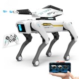 Robot Caine Inteligent iUni 8006 cu Bile din Hidrogel, Expandabile in apa, Control Telecomanda, APP, Comenzi Vocale, Programabil, 25+ Functii Interact
