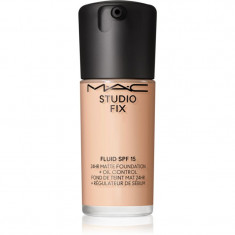 MAC Cosmetics Studio Fix Fluid SPF 15 24HR Matte Foundation + Oil Control machiaj cu efect matifiant SPF 15 culoare N4.5 30 ml