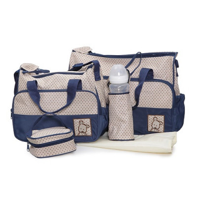 Set genti pentru carucior copii Stella Dark Bleu foto