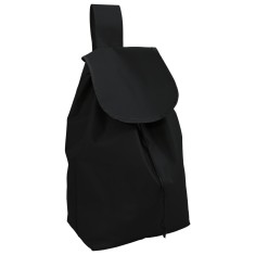 vidaXL Cărucior de cumpărături cu roți, negru, 35 L
