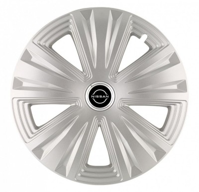Set 4 capace roti pentru Nissan Nou, model Glory Gray, R16 foto