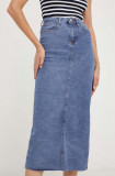 Answear Lab fusta jeans midi, creion