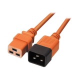 Cablu de alimentare IEC C19 la C20 1m Orange, Lindy L30126