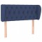 Tablie de pat cu aripioare albastru 93x23x78/88 cm textil
