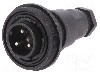 Conector circular, tata, 3 pini, BULGIN - PX0732/P