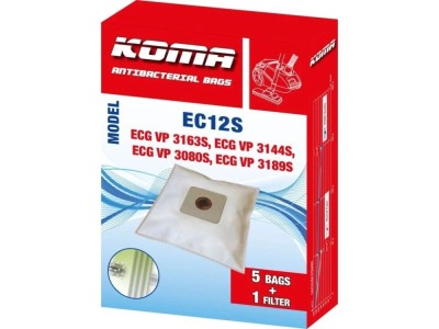 Set saci aspirator EC12S, 5 bucati plus microfiltru universal foto