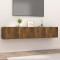 vidaXL Comode TV, 2 buc., stejar fumuriu, 80x30x30 cm, lemn prelucrat