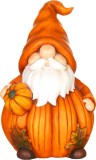 Decoratiune de toamna MagicHome pitic cu dovleac, magnezie, 36,8 cm