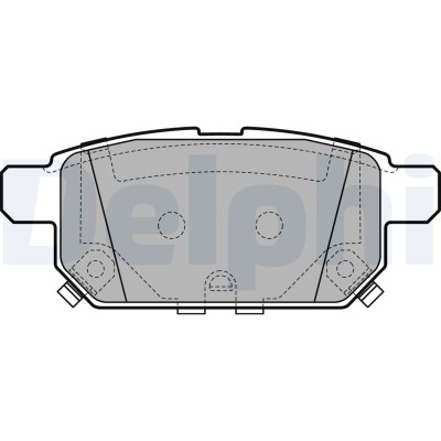 DELPHI LP2687 set placute frana,frana disc foto