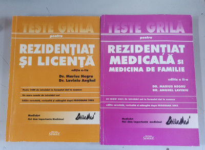 Teste grila pentru Rezidentiat si Licenta- L.Anghel , M. Negru-Vol. I , III foto