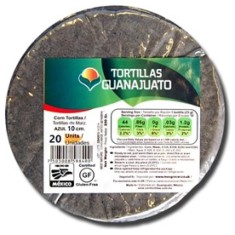 Tortile lipii de porumb albastru 10 cm - 20 bucati (250g)