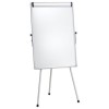 Flipchart Magnetic 70x100 cm, Inaltime Reglabila, Tabla Alba Lacuita, Clema Hartie, Tavita Markere
