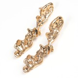 Cercei aurii model abstract