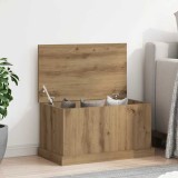 vidaXL Cutie depozitare, stejar artizanal, 70x40x38 cm, lemn prelucrat