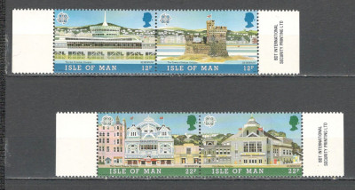 Isle of Man.1987 EUROPA:Arhitectura moderna-perechi GI.34 foto