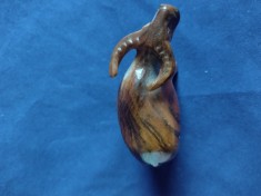 Bivol Sculptura miniatura lemn mahon