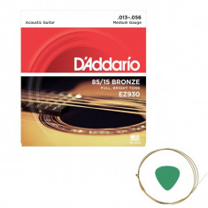 Set corzi chitara acustica D addario EZ930 si pana cu coarda foto