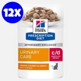 Hill's Prescription Diet C/D Urinary Multi Stress hrana umeda pisici, 85g, pentru tract urinar si stres