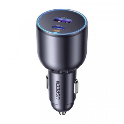 Incarcator Auto UGREEN EC701, 63W, 3A, 1 x USB-A - 1 x USB-C, Negru foto
