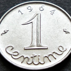Moneda 1 CENTIME - FRANTA, anul 1964 * cod 3954