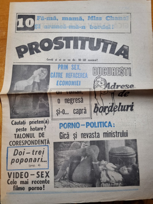 ziarul erotic-sexual - prostitutia - din anii &#039;90