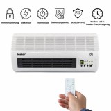 Convector Electric de Perete Leziter Thira 1000W/2000W PTC Ceramic Montare Perete Telecomanda LED Temporizator Senzor Fereastra IP20