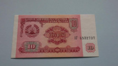 Tadjikistan 10 ruble 1994 foto