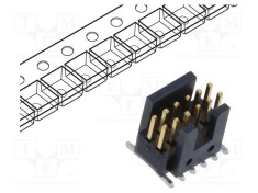 Conector şiruri pini tată SAMTEC PIN 12 1,27mm aurit SMT soclu rolă