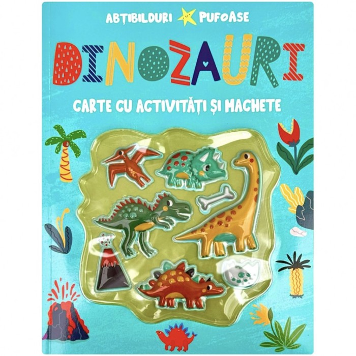 Dinozauri - cu abtibilduri pufoase